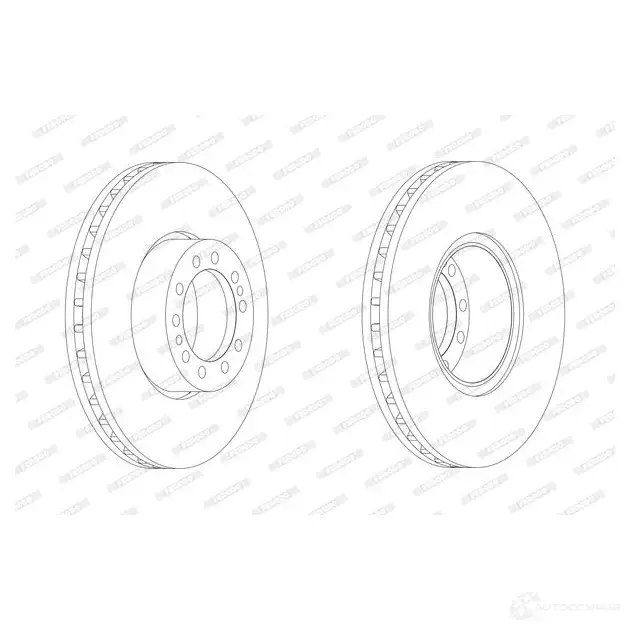 Тормозной диск FERODO FCR244A P3L19YL FCR24 4A 715669