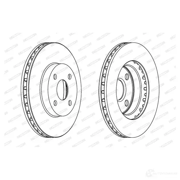 Тормозной диск FERODO DDF1309 DDF1309-1 712020 DDF130 9 изображение 0