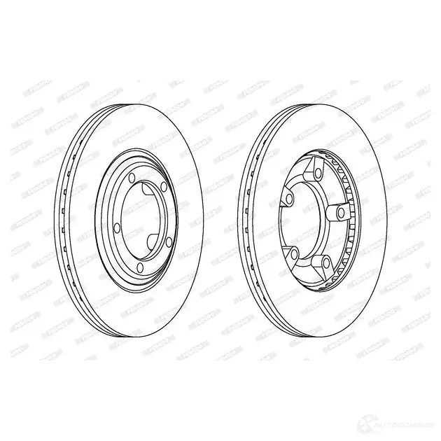 Тормозной диск FERODO DDF826-1 DDF826 713403 DDF8 26 изображение 0