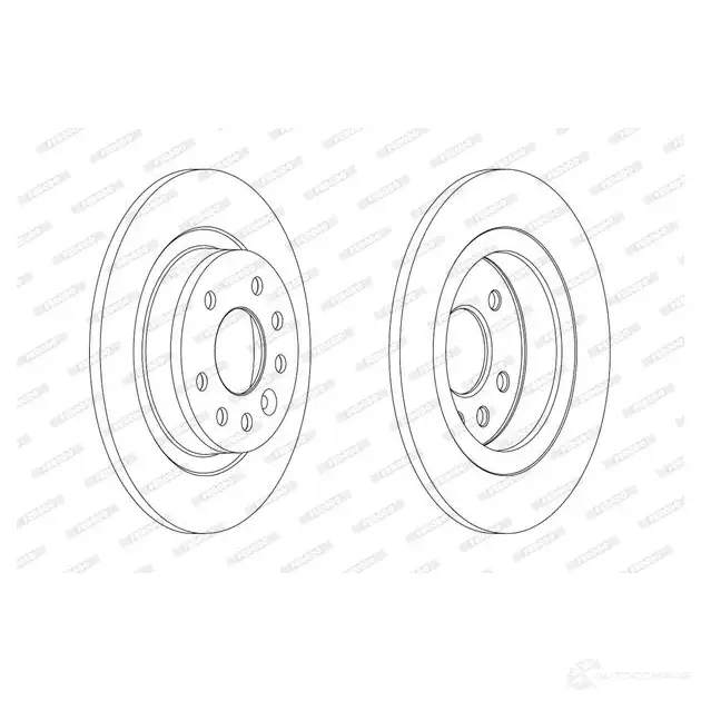 Тормозной диск FERODO DDF187 7C DDF1877C 1193641355 55ZX3E2 - Изображение 1