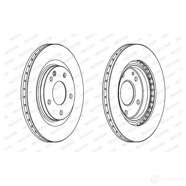 Тормозной диск FERODO DDF1173-1 DDF1173 711845 DDF1 173 изображение 0