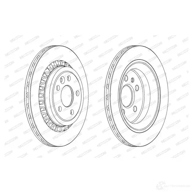 Тормозной диск FERODO DDF1802-1 DDF180 2 712617 DDF1802 - Изображение 1