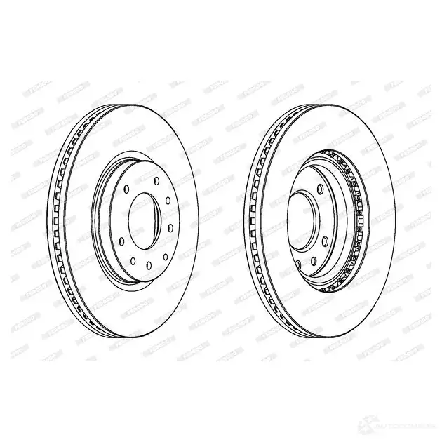 Тормозной диск FERODO DDF1768-1 712571 DDF1768 DDF176 8 изображение 0