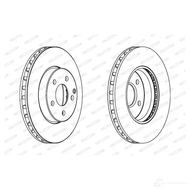 Тормозной диск FERODO 711949 DDF1252 DD F1252 DDF1252-1 - Изображение 1