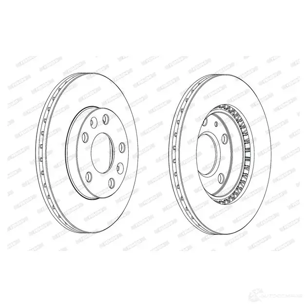 Тормозной диск FERODO DDF2078C DDF2078C-1 712825 DDF 2078C изображение 0
