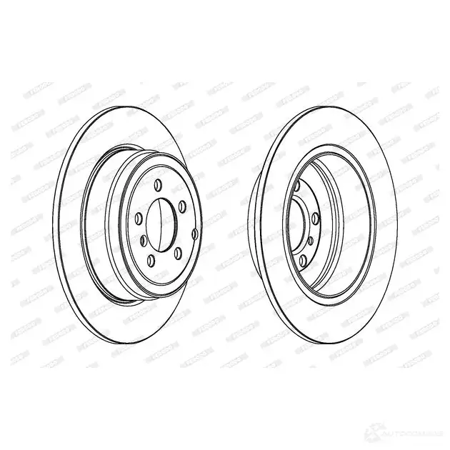 Тормозной диск FERODO DDF1518C-1 DDF 1518 712209 DDF1518C-1 изображение 0