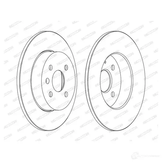 Тормозной диск FERODO DDF1313C T3Y60R4 DDF1313 C 1193639116 изображение 1