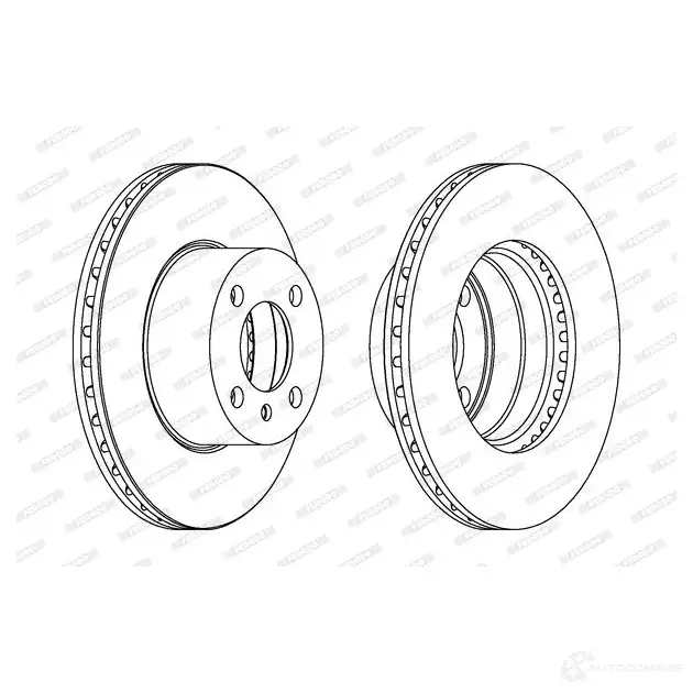 Тормозной диск FERODO DDF165-1 712400 DD F165 DDF165 изображение 0