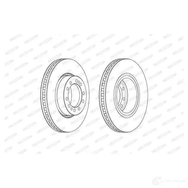 Тормозной диск FERODO F CR374A 09A73 1372421533 FCR374A изображение 0