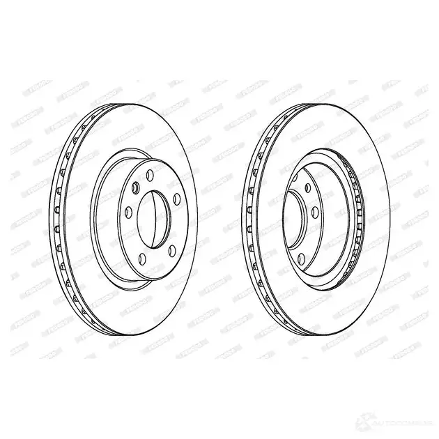 Тормозной диск FERODO DDF6 97 DDF697 713322 DDF697-1 изображение 0