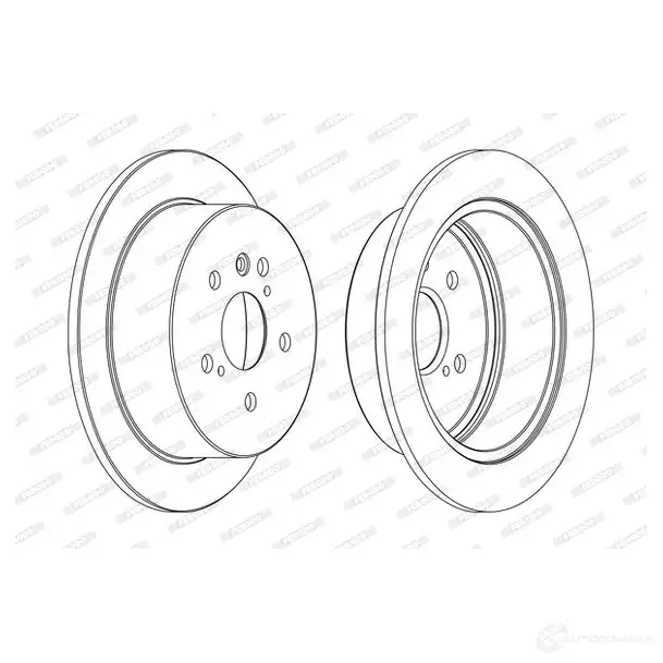 Тормозной диск FERODO DDF1 545C DDF1545C 1193639895 K7WI7 изображение 0