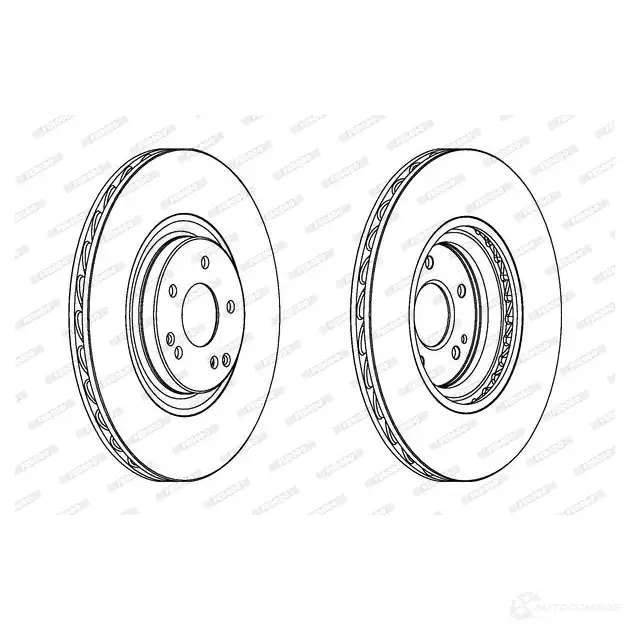Тормозной диск FERODO 712666 DD F1856C DDF1856C-1 DDF1856C-1 - Изображение 1
