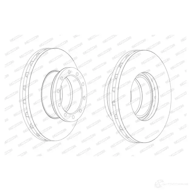 Тормозной диск FERODO FCR151A 715586 FC R151A JJ7UZ