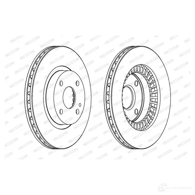Тормозной диск FERODO 711761 DDF1105-1 DDF1105 D DF1105 - Изображение 1