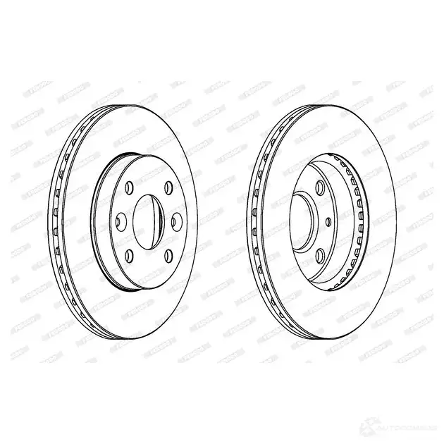 Тормозной диск FERODO DDF854 713423 D DF854 DDF854-1 - Изображение 1