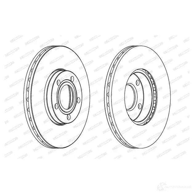 Тормозной диск FERODO 1193637803 SXEGOTX DDF1014C DDF10 14C изображение 0