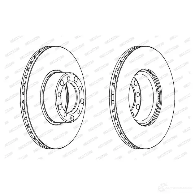Тормозной диск FERODO DDF143-1 DDF143 DDF14 3 712117 - Изображение 1