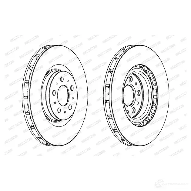 Тормозной диск FERODO 1193640658 ddf1694c OK2NJ DDF16 94C изображение 0