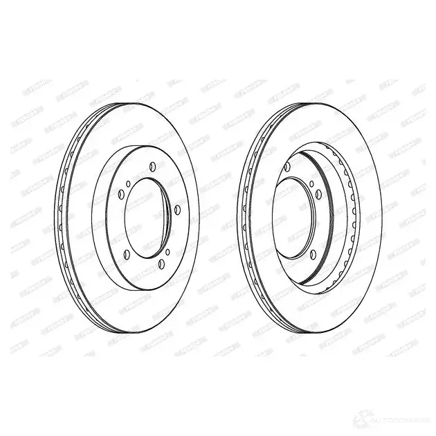 Тормозной диск FERODO DDF979-1 713476 DDF979 DDF9 79 изображение 0