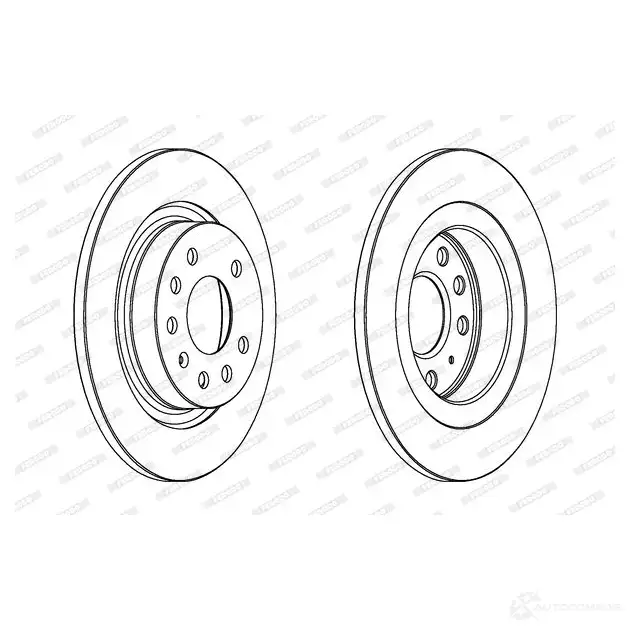 Тормозной диск FERODO 712442 DDF1679-1 DDF1679 DD F1679 изображение 0