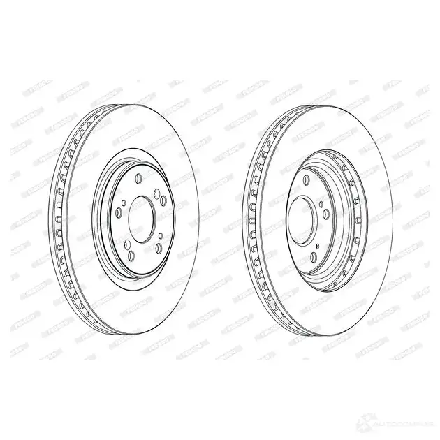 Тормозной диск FERODO DDF1 777C DDF1777C-1 712586 DDF1777C-1 изображение 0