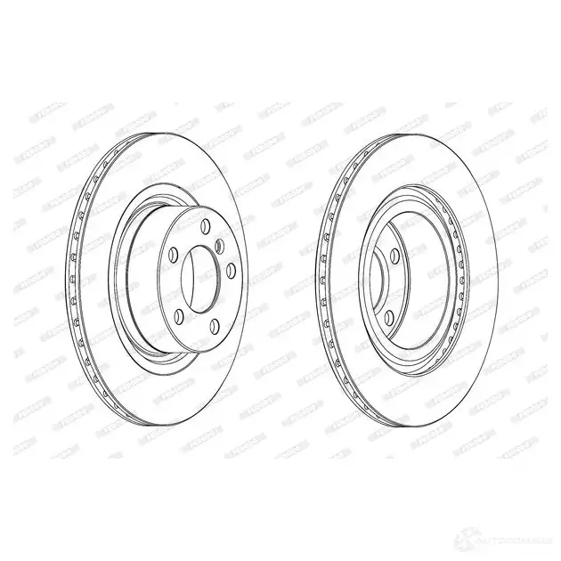 Тормозной диск FERODO D DF2038C DDF2038C DDF2038C-1 712806 изображение 0