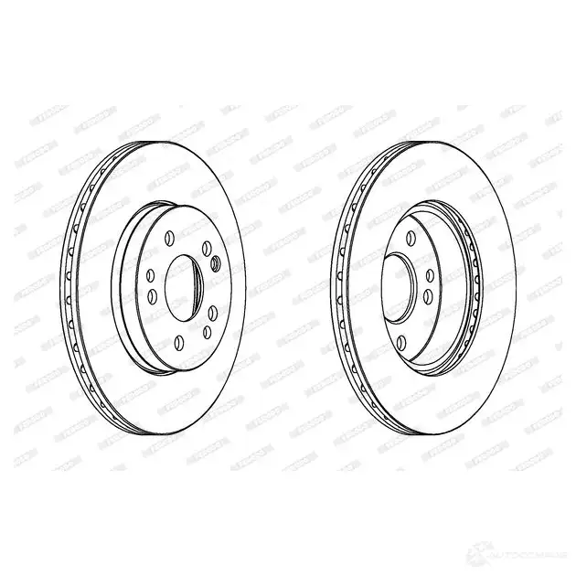 Тормозной диск FERODO DDF457 DDF457-1 DDF45 7 713143 - Изображение 1