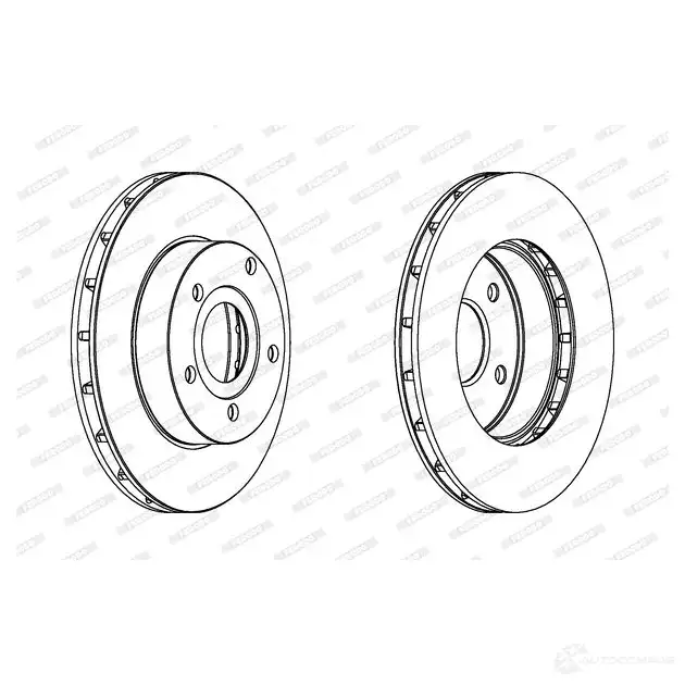 Тормозной диск FERODO DDF1169 DDF116 9 DDF1169-1 711840 - Изображение 1