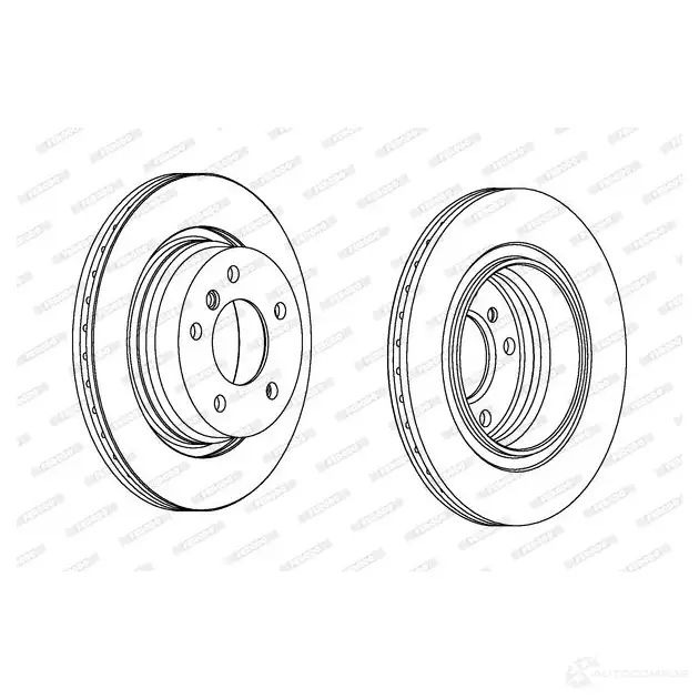 Тормозной диск FERODO DD F1528 DDF1528-1 ddf15281 21245850