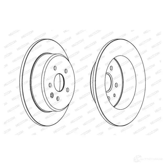 Тормозной диск FERODO DDF1499 DD F1499 712184 DDF1499-1