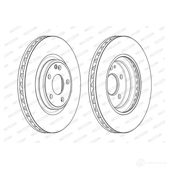 Тормозной диск FERODO DDF2545C 1425084570 DDF2 545C PX3RR - Изображение 1