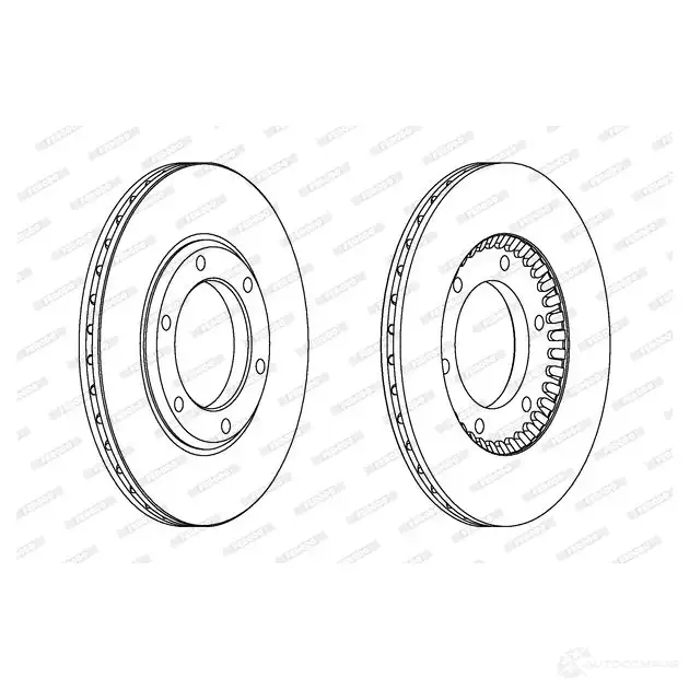 Тормозной диск FERODO DDF 218 712872 DDF218-1 DDF218 изображение 0