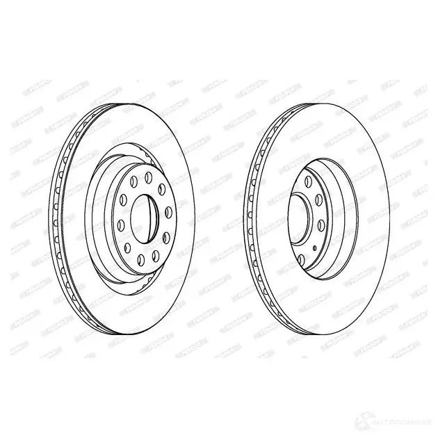 Тормозной диск FERODO DDF1503-1 712187 DDF 1503 DDF1503 изображение 0