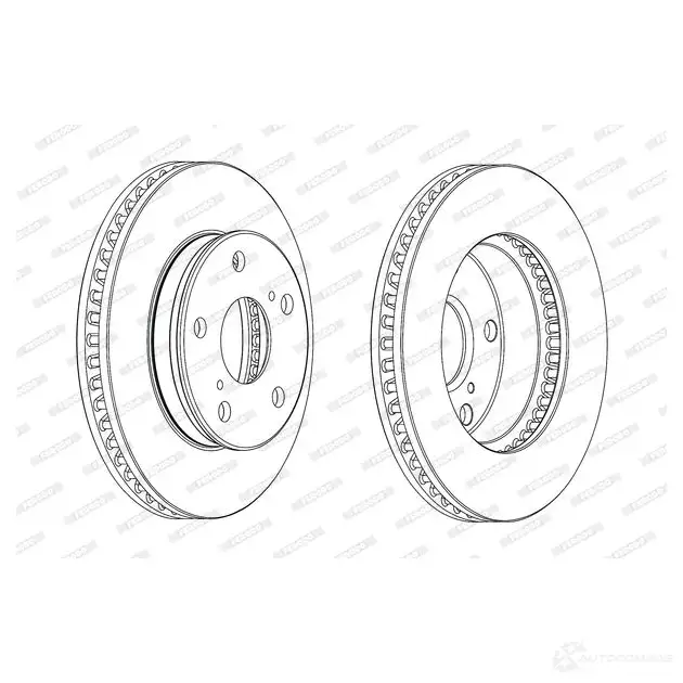 Тормозной диск FERODO 712592 DDF1782C DDF1782C-1 DDF17 82C - Изображение 1