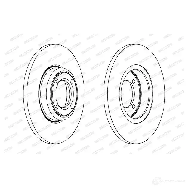 Тормозной диск FERODO 711598 DDF012 D DF012 DDF012-1 - Изображение 1