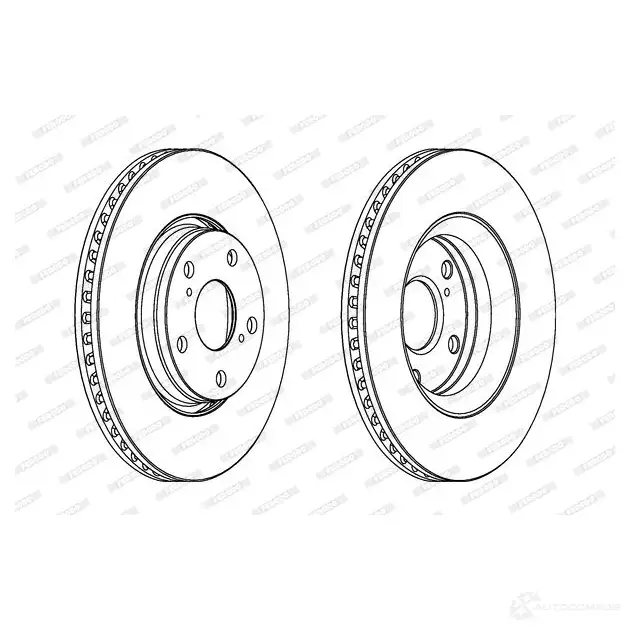 Тормозной диск FERODO 712555 DDF1756 DDF1 756 DDF1756-1 изображение 4