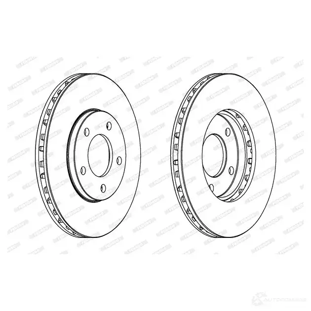 Тормозной диск FERODO DDF366-1 DD F366 713058 DDF366 изображение 0