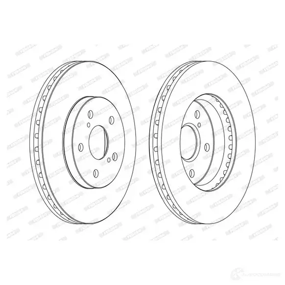Тормозной диск FERODO 1193639513 11ZBZ DDF1446C DD F1446C изображение 0