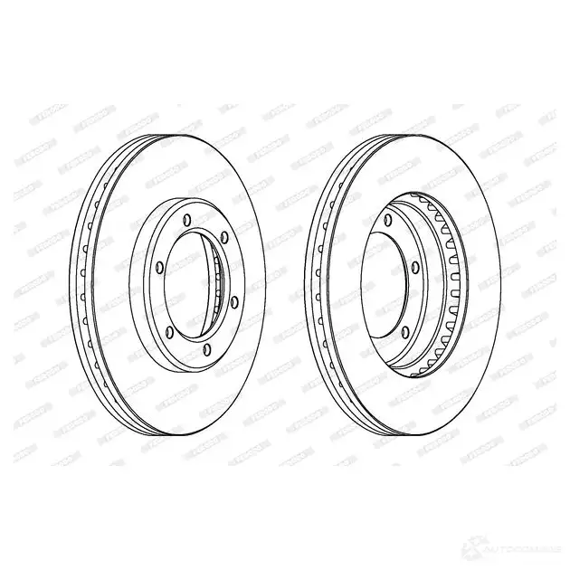 Тормозной диск FERODO DDF1441-1 DDF1441 DDF1 441 712134 - Изображение 1