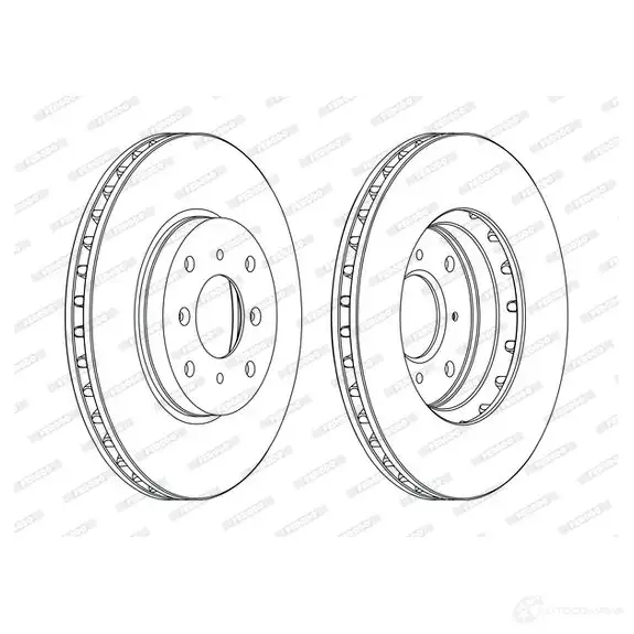 Тормозной диск FERODO DDF 1119C 1193638154 DDF1119C GJLI1 изображение 0