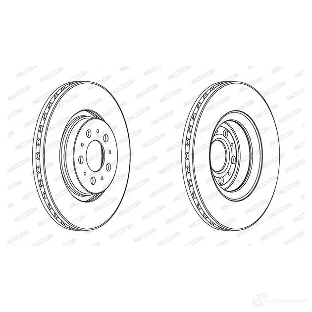 Тормозной диск FERODO DDF1 898 DDF1898 712713 DDF1898-1 изображение 0