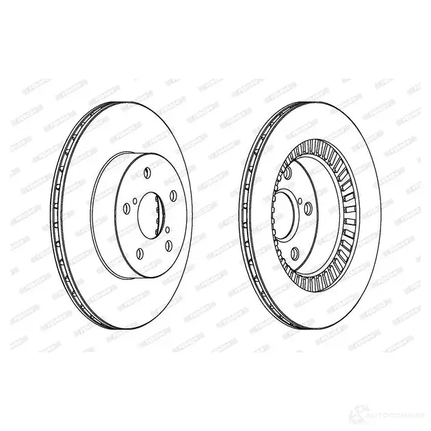 Тормозной диск FERODO 711683 DDF1009-1 DDF1009 DDF10 09 - Изображение 1