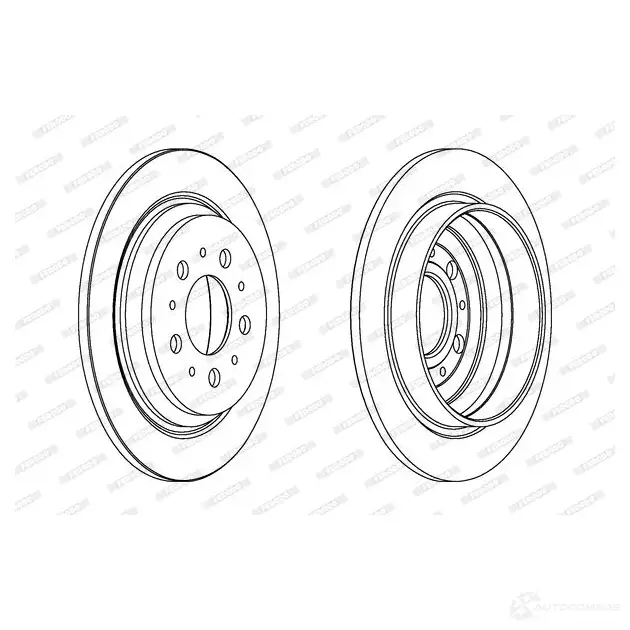 Тормозной диск FERODO 711962 DDF1259 D DF1259 DDF1259-1 изображение 0