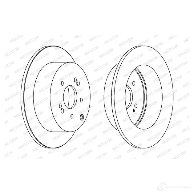 Тормозной диск FERODO DDF1671 C 1193640558 DUPZV DDF1671C изображение 0