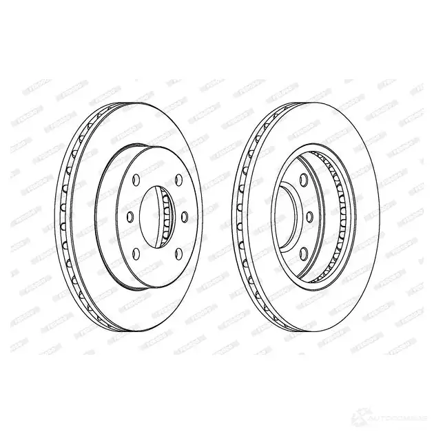Тормозной диск FERODO DDF 234 DDF234-1 712933 DDF234