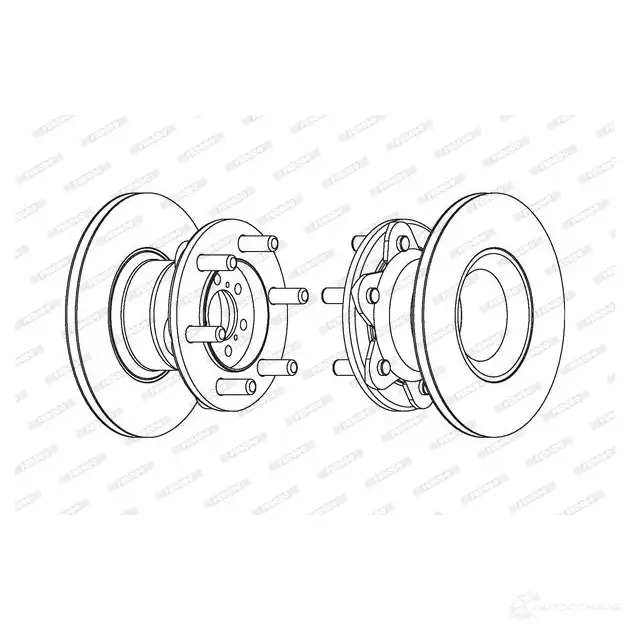 Тормозной диск FERODO FCR104A DD F139 FCR104A 715546