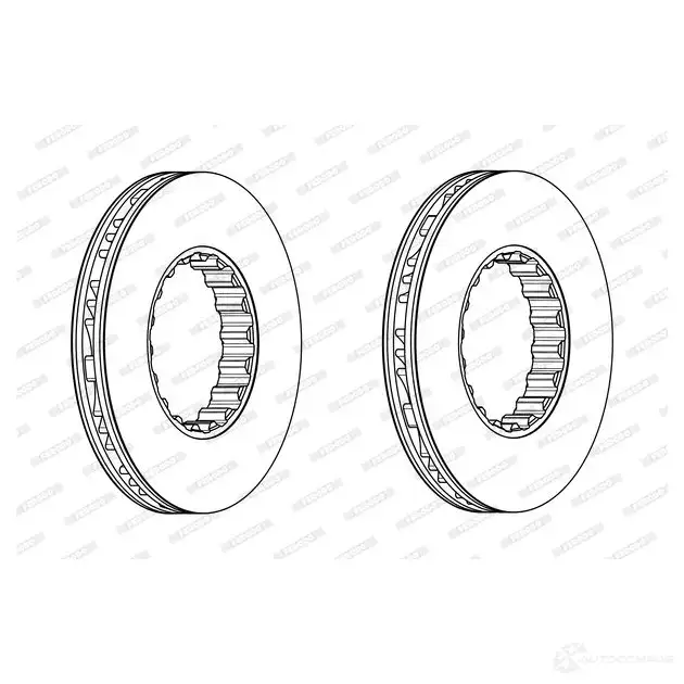 Тормозной диск FERODO FCR 328A 5W5RUV FCR328A 715721