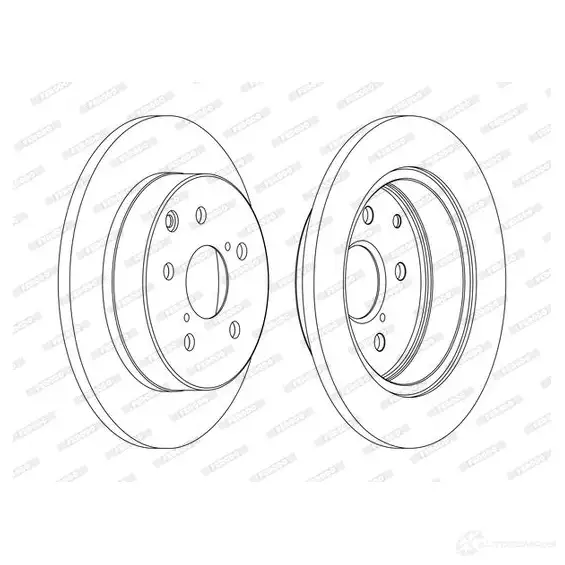 Тормозной диск FERODO DDF184 6C DDF1846C O07O0 1193641235 изображение 0