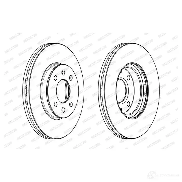 Тормозной диск FERODO DDF20 89C 712830 DDF2089C F1KIIFG изображение 0