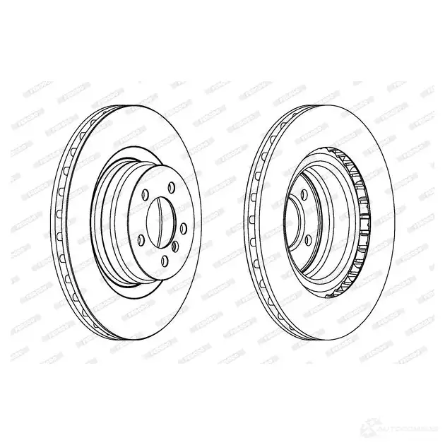 Тормозной диск FERODO DDF1435C-1 DDF1435C-1 DDF143 5 712128 изображение 0